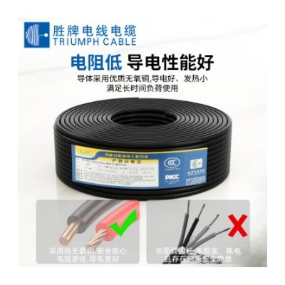 勝牌單股硬線BV4平方電力電纜絕緣導(dǎo)線CCC認證足銅足米阻燃電纜