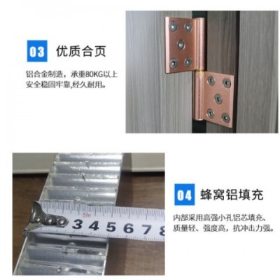 防水全鋁衛(wèi)生間門陽臺花園門防蟲蛀不生銹全鋁蜂窩填充高端室內(nèi)門