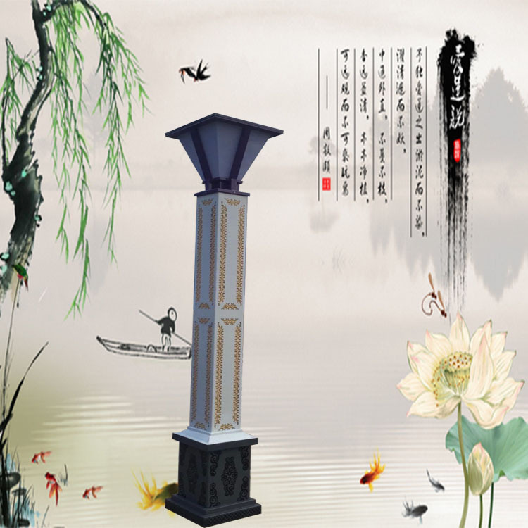 定制景觀燈戶外3米4米庭院燈公園路燈草坪燈燈柱太陽能感應燈一體示例圖10